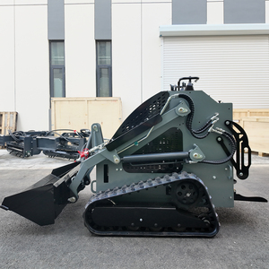 <span class=keywords><strong>Mini</strong></span>-chargeuse sur chenilles Tovisen 23HP avec moteur EPA, chargeuse à chenilles compacte à conducteur marchant à pied et accessoires de motoculteur - Product Image 5