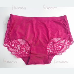 Obral besar Lingerie sutra es Satin wanita celana dalam renda tanpa kelim celana dalam rajut populer baru untuk wanita polos dicelup polos - Product Image 3