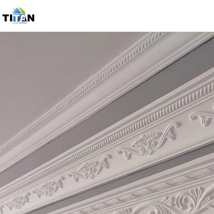 Moulures Décoratives Étanches Style Européen, <span class=keywords><strong>Corniche</strong></span> de Plafond en Plâtre de Gypse, Design pour Villa - Product Image 2