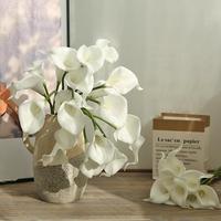 Fleur de calla artificielle blanche unique de 35 cm, style bohème, pour bouquets de mariage, décoration et arrangements floraux