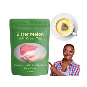 Thé détoxifiant pour le foie à base <span class=keywords><strong>de</strong></span> melon amer, soutien naturel personnalisé pour la santé et la fonction hépatique - Product Image 1