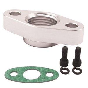 汽车用铝制涡轮油回流排水法兰 38mm 内螺纹 1/<span class=keywords><strong>2</strong></span> NPT KKK K03 适用于 Garrett GT15 GT17 - Product Image 6
