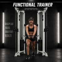 Appareil de musculation commercial multifonctionnel à câbles croisés avec poulies réglables et pile de poids sélectionnable