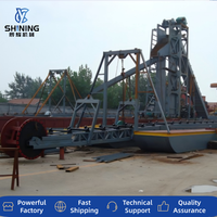 Proses Tambang Batu Tanah Liat Emas Kolombia, Bucket Chain Gold Dredger