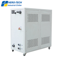 Frigo industriel 10HP 33KW Scroll Comperssors Refroidisseur refroidi à l'eau Système d'eau réfrigérée