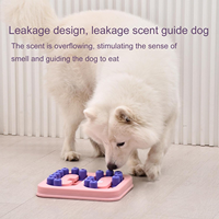 Jouets interactifs pour chiens, jouet intelligent pour développer l'IQ de votre animal, avec vitesse de distribution de nourriture réglable, distributeur de nourriture lent éducatif