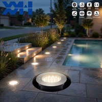 Lámpara LED Empotrada en el Suelo, IP68, Acero Inoxidable, para Iluminación Comercial de Paisajes y Plazas de Hoteles