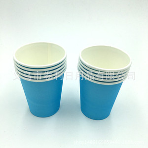 Gobelets en papier colorés épais jetables, 10 pièces par paquet, pour boissons chaudes lors de fêtes - Product Image 5