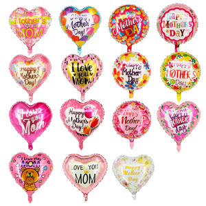 Ballons en feuille imprimé coeur joyeux fê<span class=keywords><strong>te</strong></span> des mères de 18 pouces, Ballons de saint-valentin, Ballons de décoration de fê<span class=keywords><strong>te</strong></span> <span class=keywords><strong>Te</strong></span> amo-mama - Product Image 1