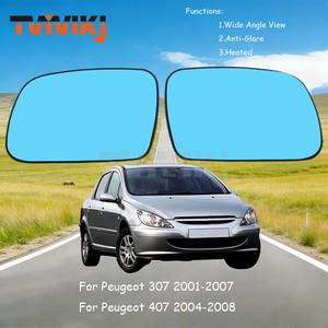 Verre de rétroviseur latéral gauche et droit pour <span class=keywords><strong>Peugeot</strong></span> <span class=keywords><strong>307</strong></span> 407 2001-2008, rétroviseur latéral chauffant, verre de rétroviseur de voiture - Product Image 6
