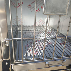 Chenil vétérinaire élégant en acier inoxydable pour chats et chiens grand motif en bois et plastique <span class=keywords><strong>Cage</strong></span> respirante professionnelle - Product Image 2