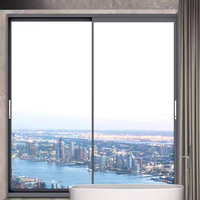 2025 ventana corredera moderna de vidrio templado de doble capa a prueba de viento aleación de aluminio a prueba de mosquitos Horizontal para sala de estar