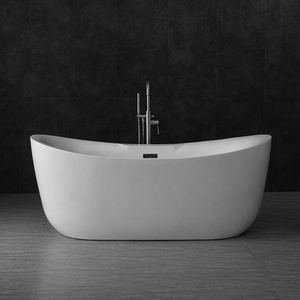 Fournisseur d'usine Baignoires en acrylique de 1,8 m Baignoire autoportante en acrylique blanc - Product Image 1