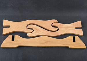 Soporte de Madera de Dos Niveles para Espada Katana, Exhibición Japonesa - Product Image 2