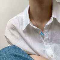 Tendance Chaîne Colliers avec Fleur De Lune Charme Initial De Luxe Enfants Bijoux De Mode Vente En Gros Chaude - Product Image 1