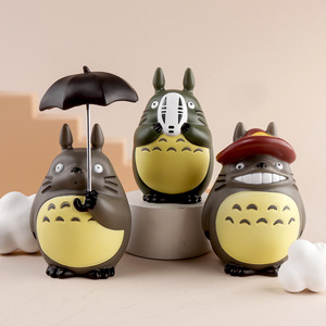 Figura Decorativa de Fantasma y Animal Estilo Anime, Adorno para el Tablero del Auto, Miniatura de Paisaje, Muñeco Misterioso - Product Image 4