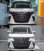 Nouveau kit de lèvre d'échappement style Mona Lisa pour Alphard Vellfire série 40 AH40 2023-2024 – Rétrofit/Amélioration
