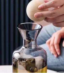 Ensemble de pichets et verres de luxe nordique pour eau et jus, design créatif pour la maison, grande capacité, en verre, pour eau froide et eau bouillante - Product Image 5