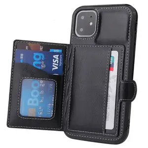 Shockproof Protective Zipper Purse Luxury Wallet Phone Case For iPhone 11 12 13 14 Plus Pro Max Card Holder Slot Phone Cover