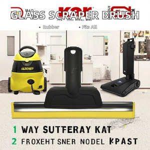 Cepillo <span class=keywords><strong>para</strong></span> Aspiradora Eléctrica a Vapor, Boquilla Raspadora <span class=keywords><strong>para</strong></span> Limpieza de Vidrios, Hecha de <span class=keywords><strong>Goma</strong></span> Resistente - Product Image 3