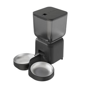 Distributeur de nourriture intelligent pour animaux de compagnie, bol en acier inoxydable de 4,5 L avec contrôle par application pour chats et chiens, design arrondi, détachable, alimentation par prise US - Product Image 5