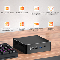Mini PC para Gaming AMD R9 7940HS R7 7840HS R9 6900HX Radeon 780M LAN Dual 32GB DDR5 1TB SSD USB4 Mini Computadora PC para Juegos