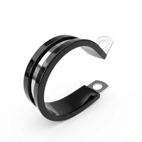 Collier de serrage en caoutchouc de type R, en acier inoxydable, pour câbles de 12 mm, avec coussinets, pour tuyaux et fils, tailles assorties 6-50 mm