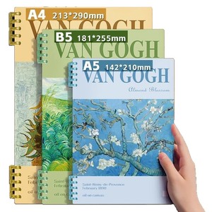 Cuaderno de hojas sueltas retro con diseño de pintura al óleo, superventas, con cubierta de alta calidad para hojas sueltas B5 y A4, ideal para colección. - Product Image 3
