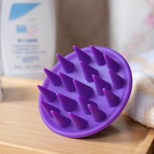 Silicone Head Scalp Massage <b>Brush</b> Hair Head Scalp Massager Shampoo <b>Brush</b> Soft Silicone Scalp Massager - Product Image 6