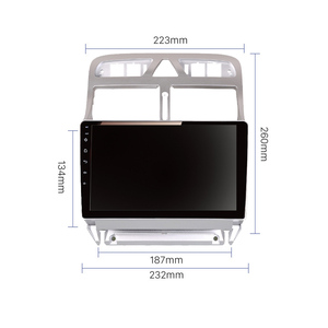 Автомобильный мультимедийный плеер для PEUGEOT 307 2002-2013 GPS навигация с автомобильным радио автомобильный DVD-плеер <span class=keywords><strong>MP5</strong></span> стерео головное устройство - Product Image 4