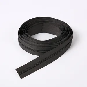 Toptan fabrika fiyat özel #7 siyah polyester fermuarlı su geçirmez zip