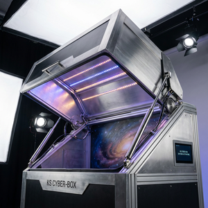 Collection de pods de barbecue professionnels modernes et robustes pour l'extérieur, cuisine modulaire en acier inoxydable avec réfrigérateur intégré et barbecue à gaz - Product Image 6