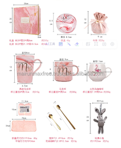 Nouvelles idées de produits 2023, ensemble cadeau d'anniversaire mignon et élégant, tasse à café en forme de lapin, serviette, couleurs personnalisables pour une utilisation promotionnelle - Product Image 6