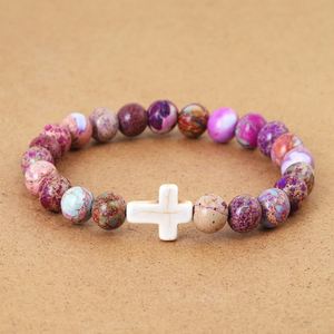 Natural Stone Bracelet Colorful Glass Beaded Creative Flow Expert Priority Shipping Option Personalized <b>Engraving</b> - Product Image 4