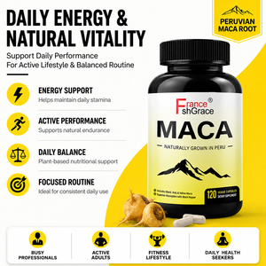 Extractos de Maca de Alta Calidad, 120 Cápsulas, Apoyo Energético para Hombres y Mujeres, Suplemento de Maca para el Cuidado de la Salud - Product Image 1