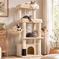 Structure d'escalade pour chat en bois moderne et écologique, avec griffoir en sisal, plateforme de saut, design minimaliste, exportation en carton