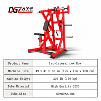 Appareil de musculation commercial Iso-lateral Low Row robuste en acier, à charge par plaques, pour entraînement assis en position de rameur, destiné à l'entraînement de force