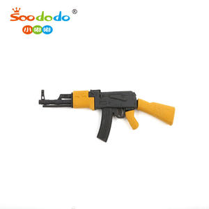Soododo venta al por mayor promocional borrador logotipo personalizado rompecabezas 3D Jumbo pistola en forma <span class=keywords><strong>de</strong></span> lápiz borrador - Product Image 5
