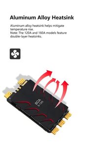 ESC brushless programmable 60A 80A X-CROSS HV3 BLHeli-32 DShot ProShot pour UAV FPV, modèles d'avions RC et voitures - Product Image 3