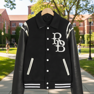 Chaqueta Universitaria Vintage Personalizada con Logotipo, Chaqueta Universitaria para Moda Urbana y Uniformes - Product Image 1