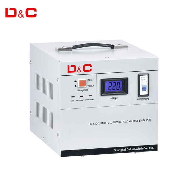 D&C Full-Automatic Single-Phase Low Power Voltage Regulator Stabilizer 3KW/5KW/8KW/10KW for Home
