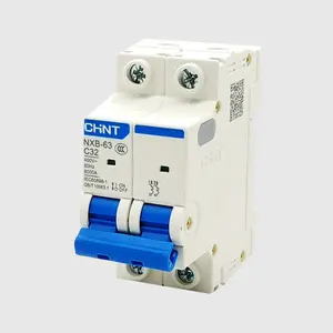 CHINT MCB-productos de Riel DIN Modular de bajo voltaje, disyuntor en miniatura de NXB-63