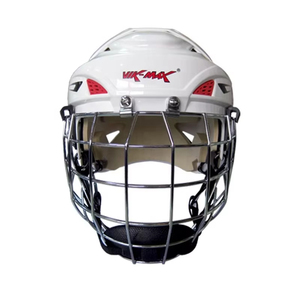 Casques de protection sportifs fabriqués en acier A3, casque de hockey sur glace avec cage, équipement de protection de la tête et du visage en acier pour joueur de hockey sur gazon - Product Image 2