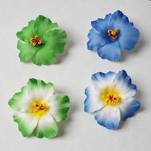 EVA Hawaii Island Mousse Artificielle Hibiscus Tête <span class=keywords><strong>Fleur</strong></span> Simulé Frangipanier Accessoires Séché En Plastique Fleurs Pinces À Cheveux - Product Image 3