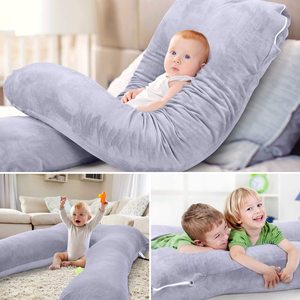 Oreiller <span class=keywords><strong>d</strong></span>'<span class=keywords><strong>allaitement</strong></span> <span class=keywords><strong>pour</strong></span> bébé de haute qualité, doux, en forme de U, confortable, oreiller de grossesse <span class=keywords><strong>pour</strong></span> tout <span class=keywords><strong>le</strong></span> corps, <span class=keywords><strong>pour</strong></span> dormir - Product Image 6
