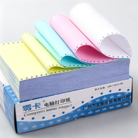 Papel Continuo Sin Carbón Multicapa de la Marca Zero Card, de 1 a 6 Capas, en Varios Colores, para Facturas, Facturas Fiscales y Formularios de Oficina