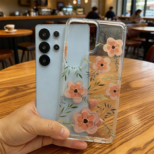 <span class=keywords><strong>Cover</strong></span> per Telefono in Acrilico Trasparente con Stampa Elettroplaccata IMD Personalizzata con Motivo Floreale per <span class=keywords><strong>Samsung</strong></span> S26 S25 Ultra S24 Plus S23 S22 S23FE - Product Image 6