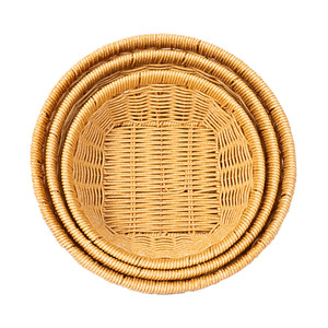 Panier de rangement en rotin, ensemble de paniers taille M, empilables, pour cuisine, fruits, légumes, organisateur de bureau, forme de bol, origine Bobai - Product Image 5
