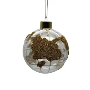Factory Wholesale Assorted Christmas Tree Ornaments Ball 8 cm Shatterproof Christmas Ball Set