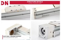 Módulo Lineal CNC Integrado GTHA Accionado por Husillo de Bolas para Piezas de Máquinas CNC y Movimiento Lineal de Precisión